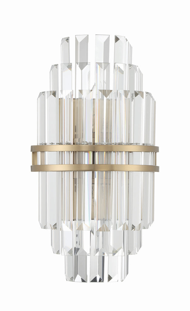 Haky Crystal 2 Light Wall Sconce