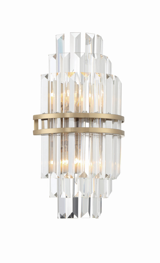 Haky Crystal 2 Light Wall Sconce