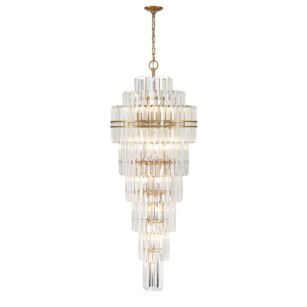 Haky Multi-Layer Crystal 31 Light Chandelier