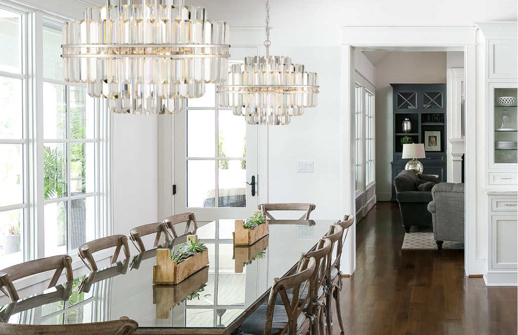 Haky Round Crystal 12 Light Chandelier