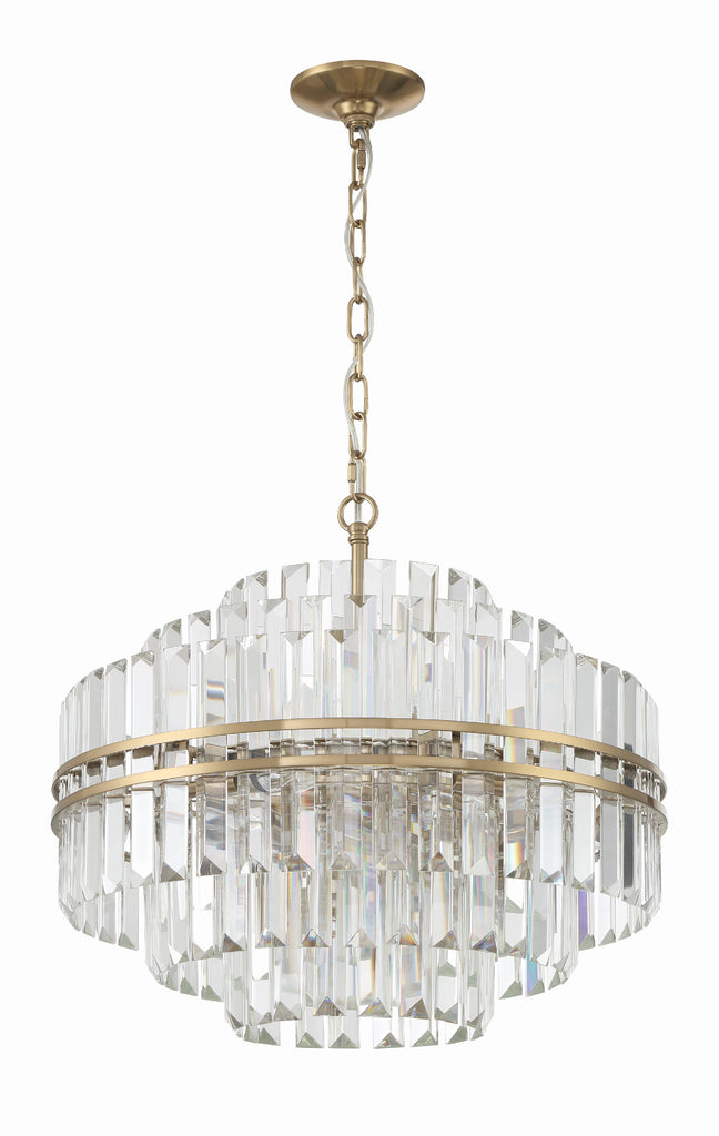 Haky Round Crystal 12 Light Chandelier