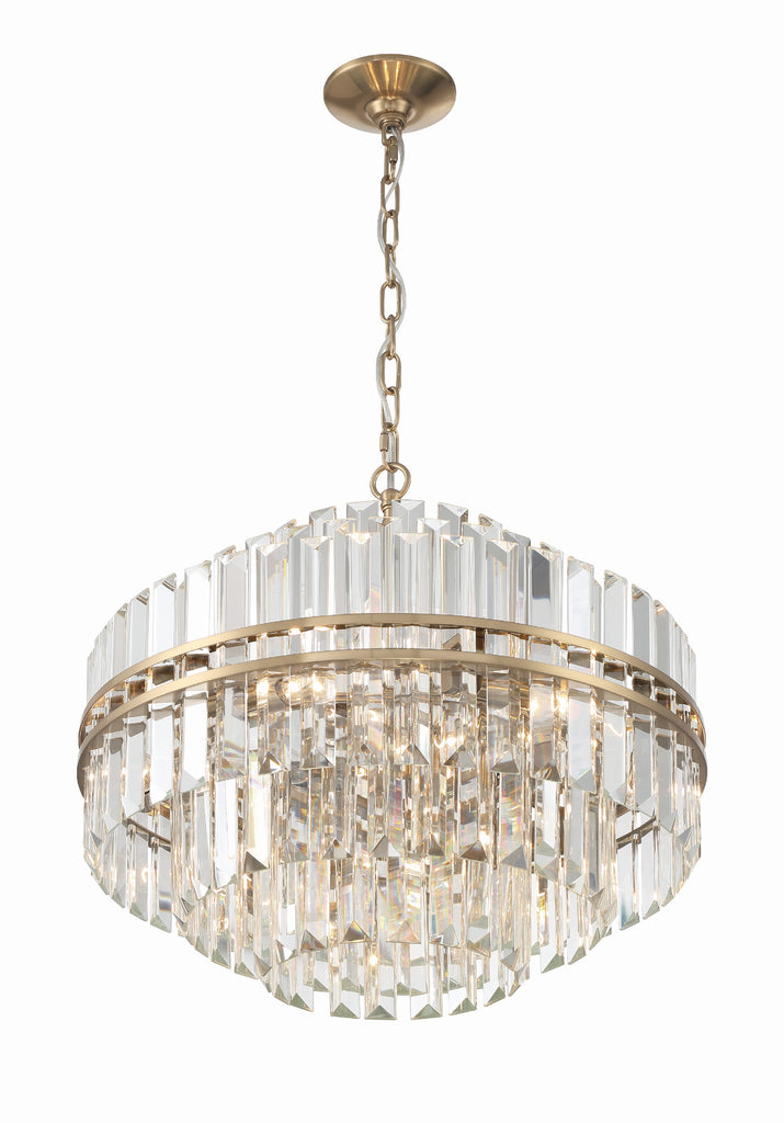 Haky Round Crystal 12 Light Chandelier