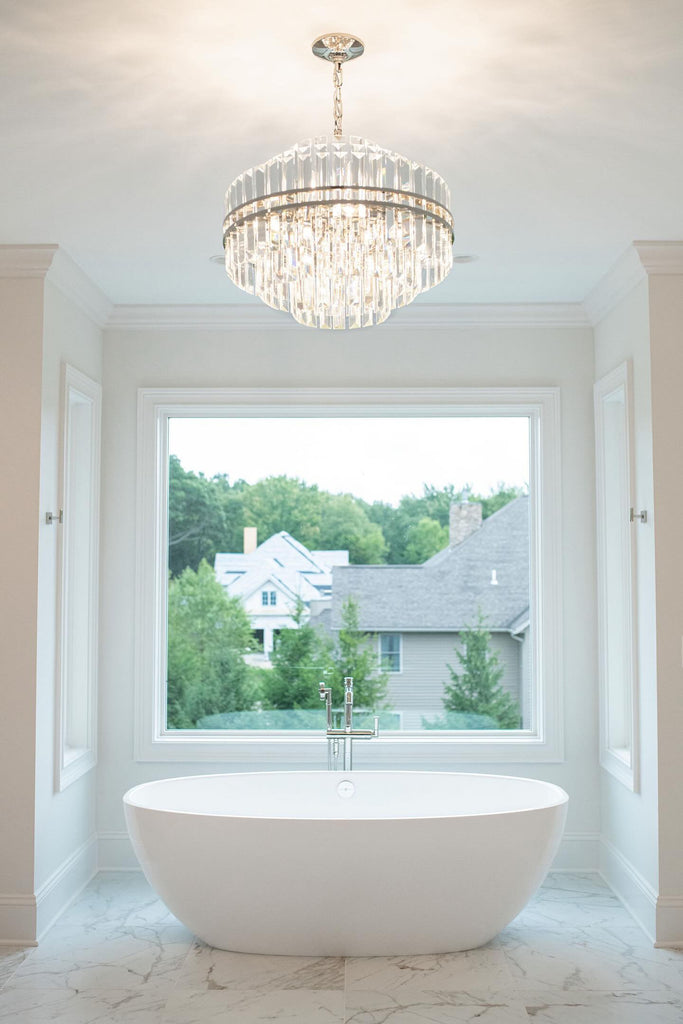 Haky Round Crystal 12 Light Chandelier