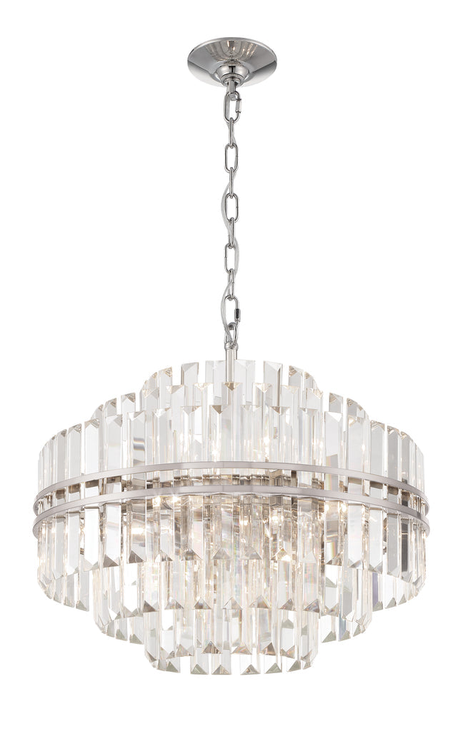 Haky Round Crystal 12 Light Chandelier