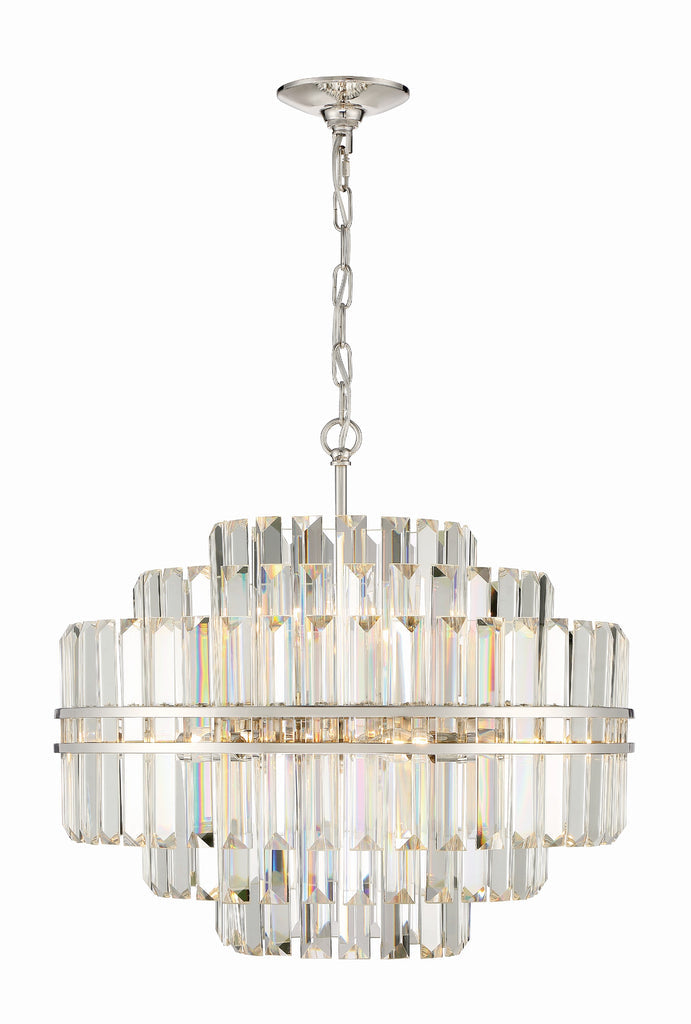 Haky Round Crystal 12 Light Chandelier