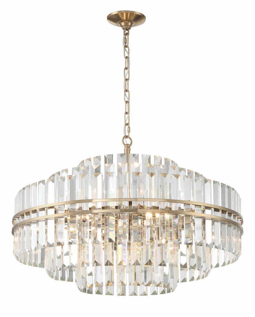Haky Round Crystal 16 Light Chandelier