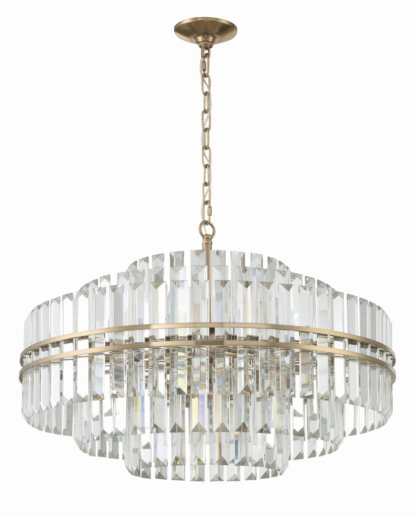 Haky Round Crystal 16 Light Chandelier