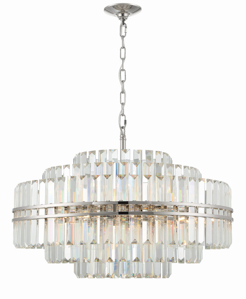 Haky Round Crystal 16 Light Chandelier