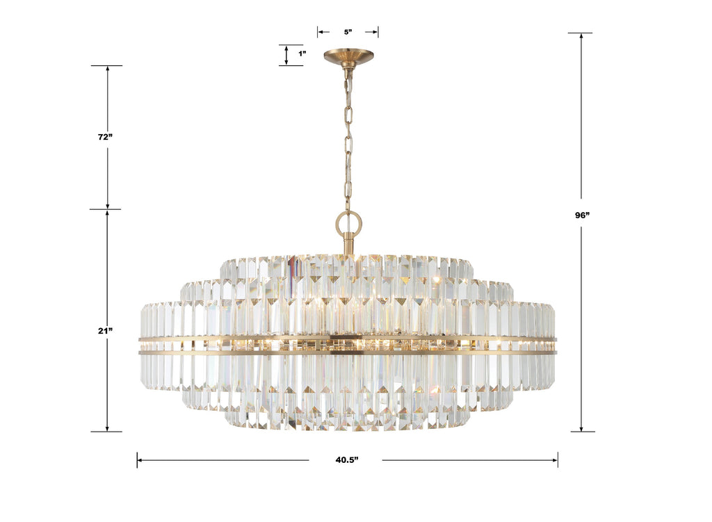 Haky Round Crystal 32 Light Chandelier