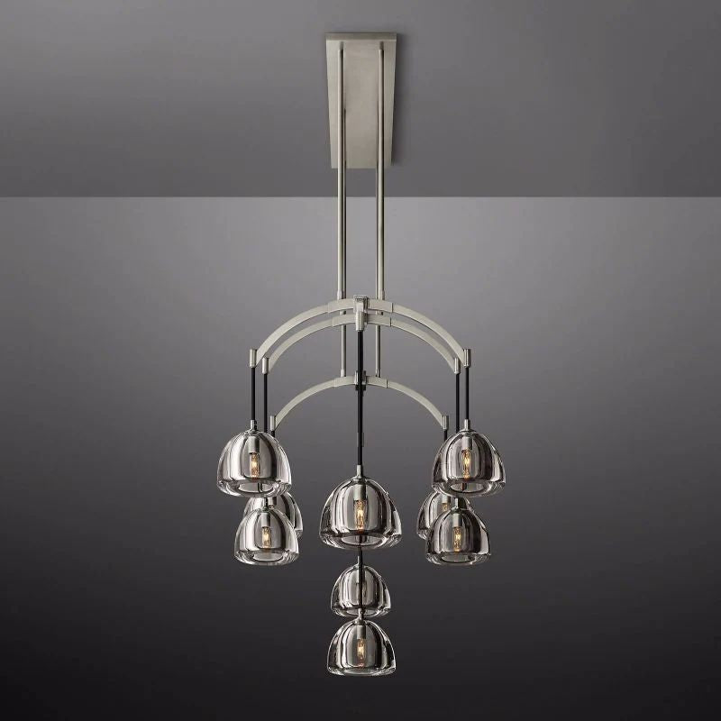 Hemispherical Linear Dining Room Chandelier 54''