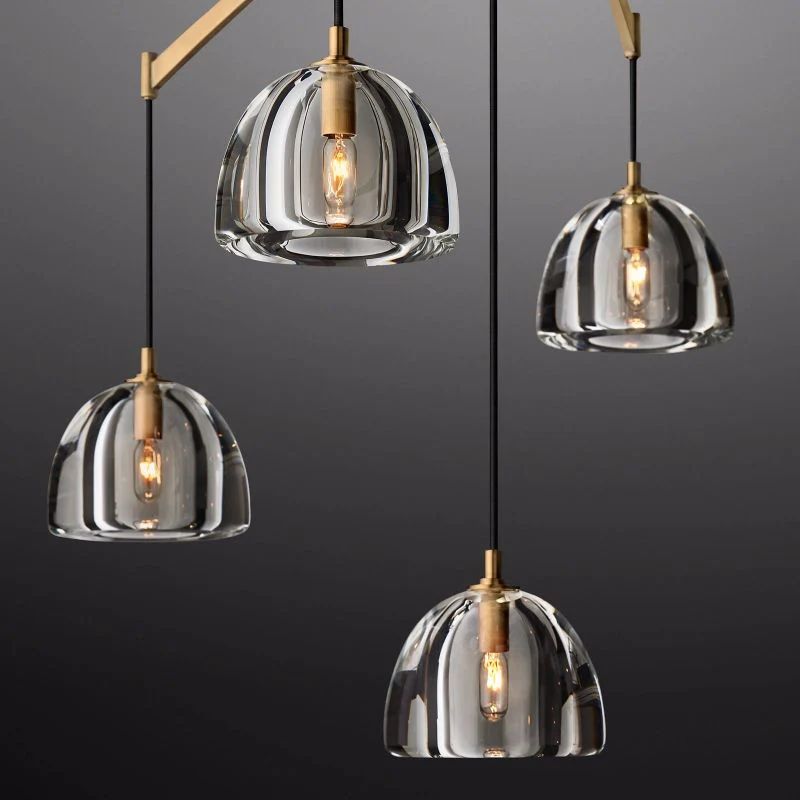 Hemispherical Linear Dining Room Chandelier 72''