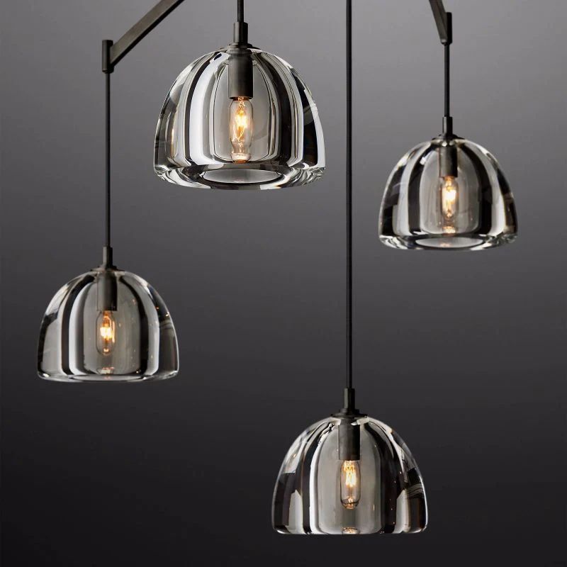 Hemispherical Linear Dining Room Chandelier 72''