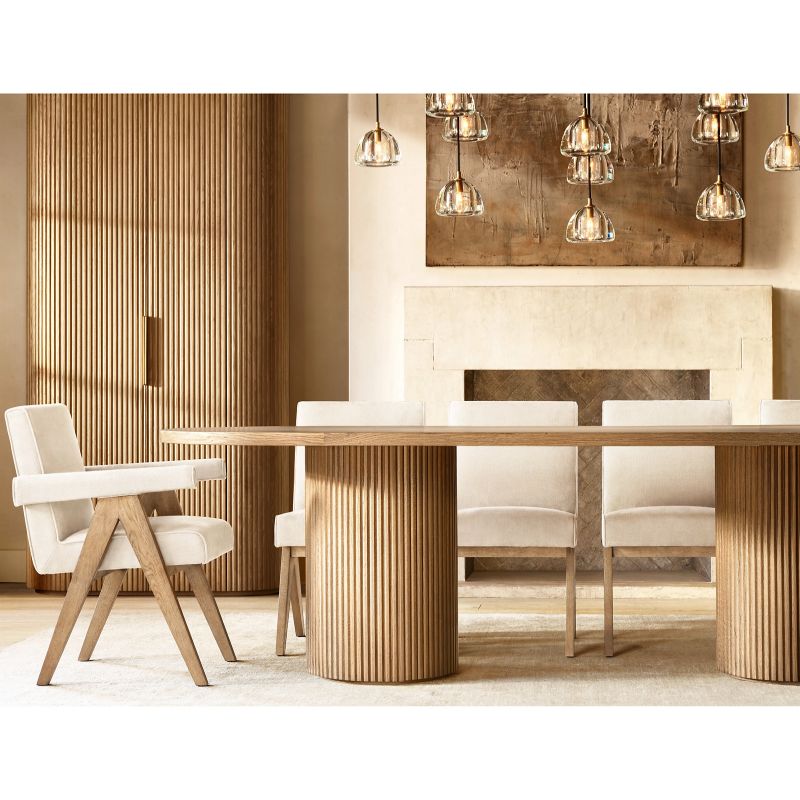 Hemispherical Linear Dining Room Chandelier 72''