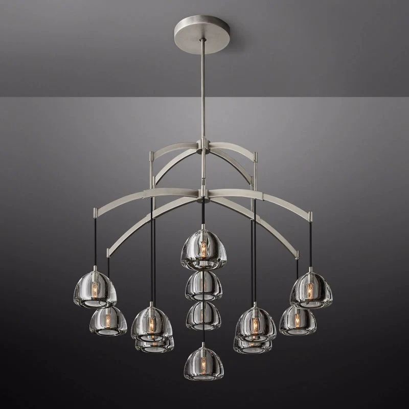 Hemispherical Round Living Room Chandelier 48''