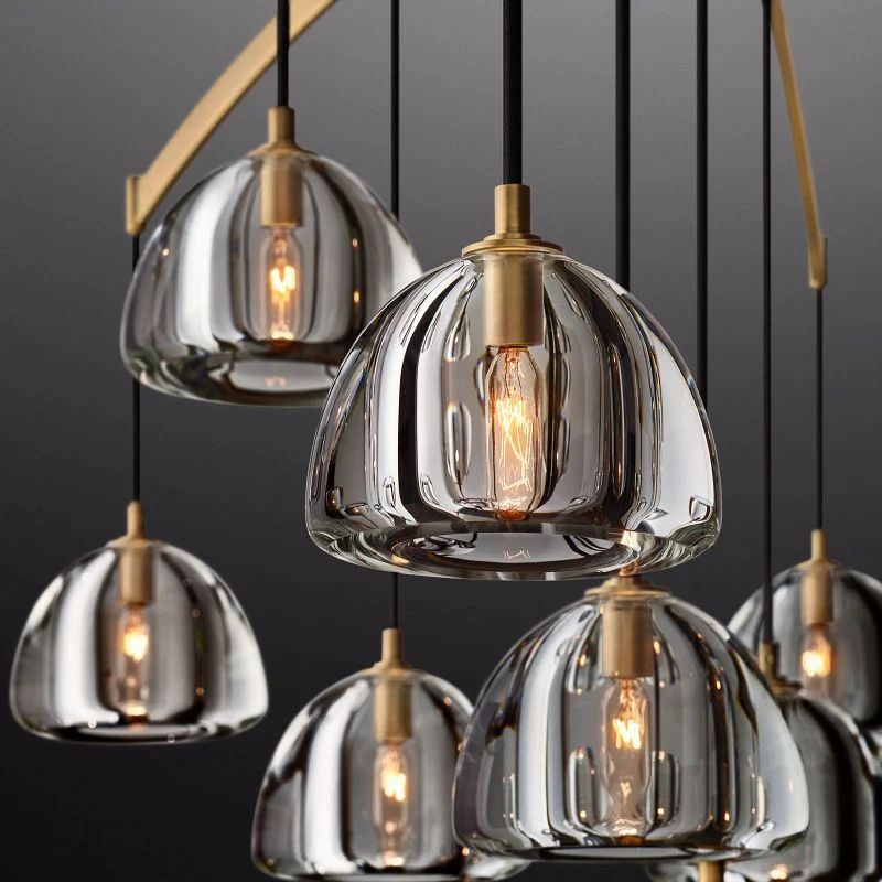 Hemispherical Round Living Room Chandelier 48''