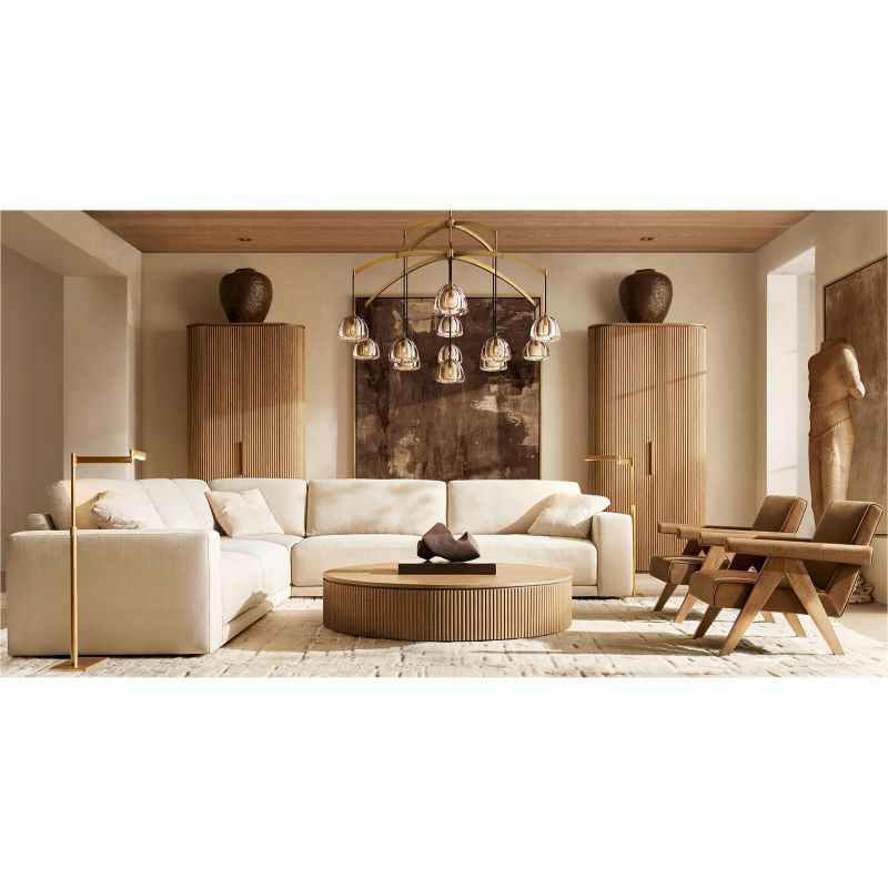 Hemispherical Round Living Room Chandelier 60''