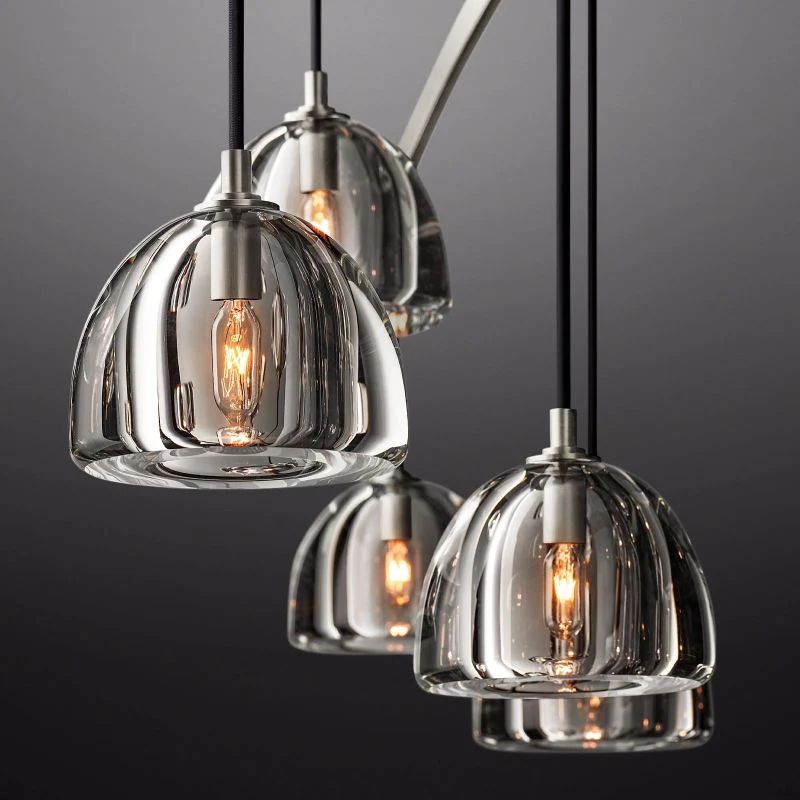 Hemispherical Round Living Room Chandelier 60''