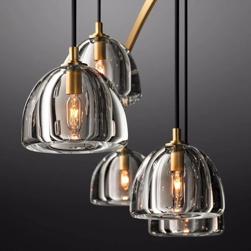 Hemispherical Round Living Room Chandelier 60''