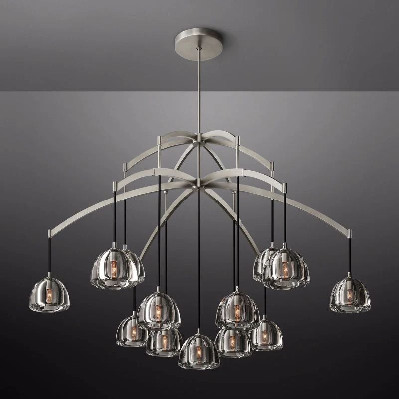 Hemispherical Round Living Room Chandelier 60''
