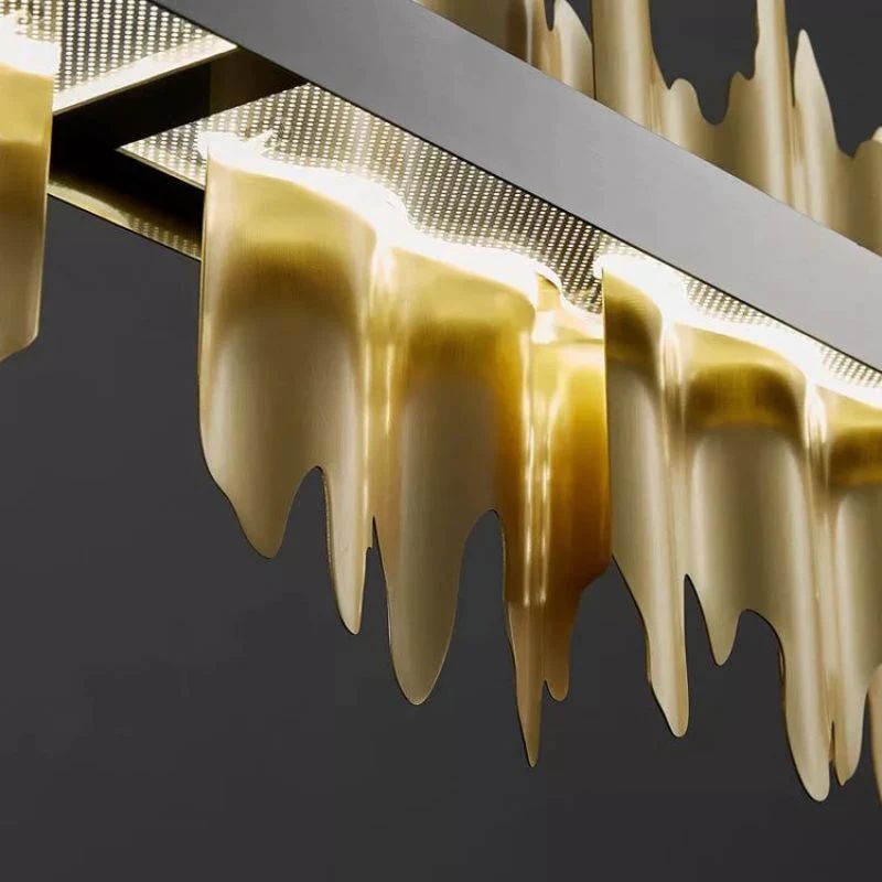 Kakira Modern Sculpture Linear Dining Room Chandelier