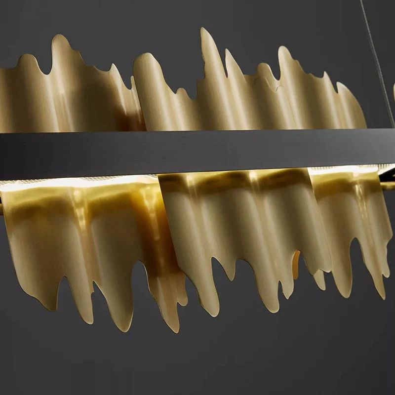 Kakira Modern Sculpture Linear Dining Room Chandelier