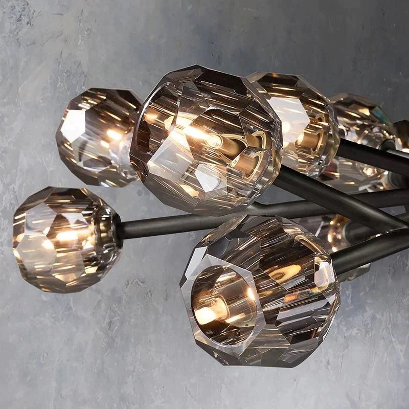 Kristina Glass Round Chandelier 36"