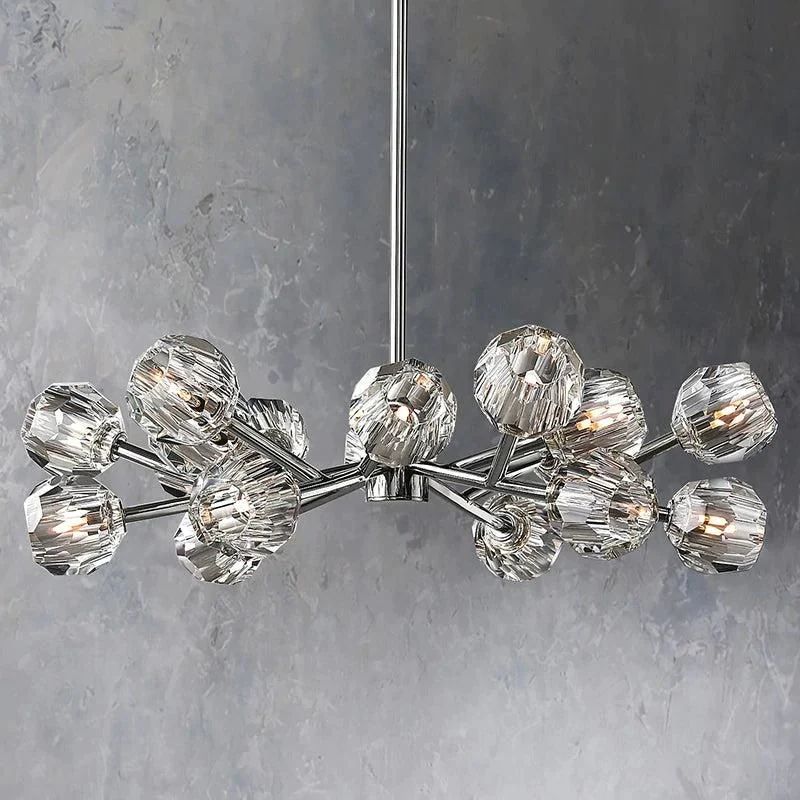 Kristina Glass Round Chandelier 36"