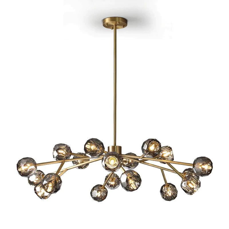 Kristina Glass Round Dining Room Chandelier 48"
