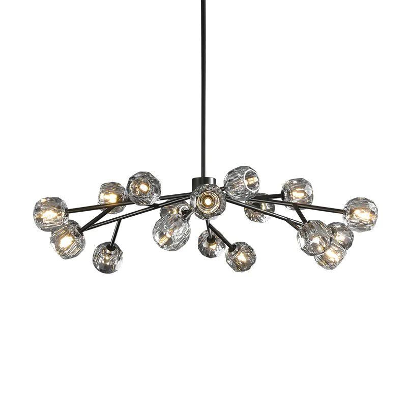 Kristina Glass Round Dining Room Chandelier 48"