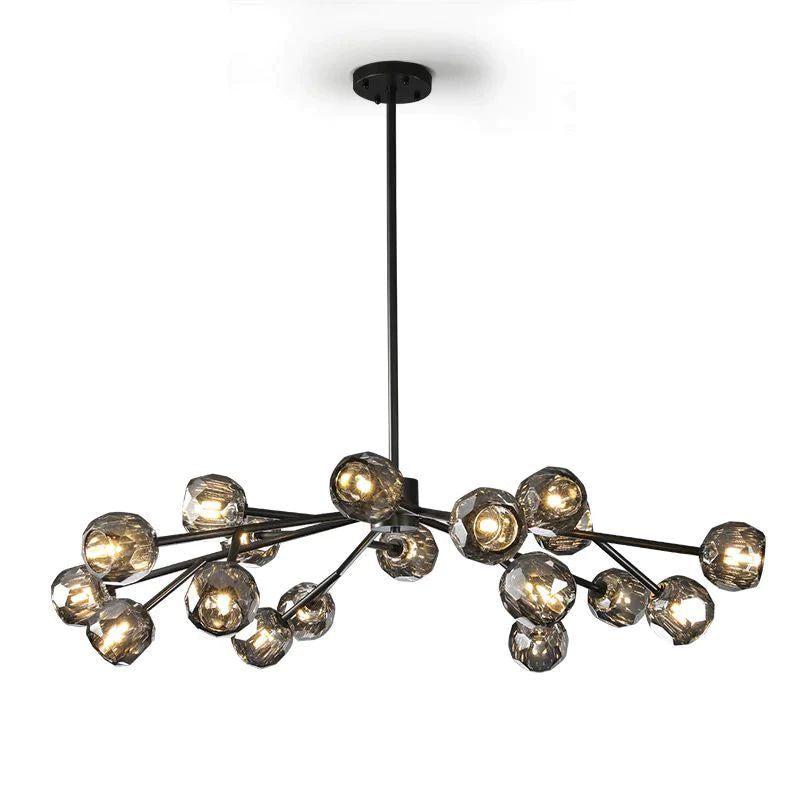 Kristina Glass Round Dining Room Chandelier 48"