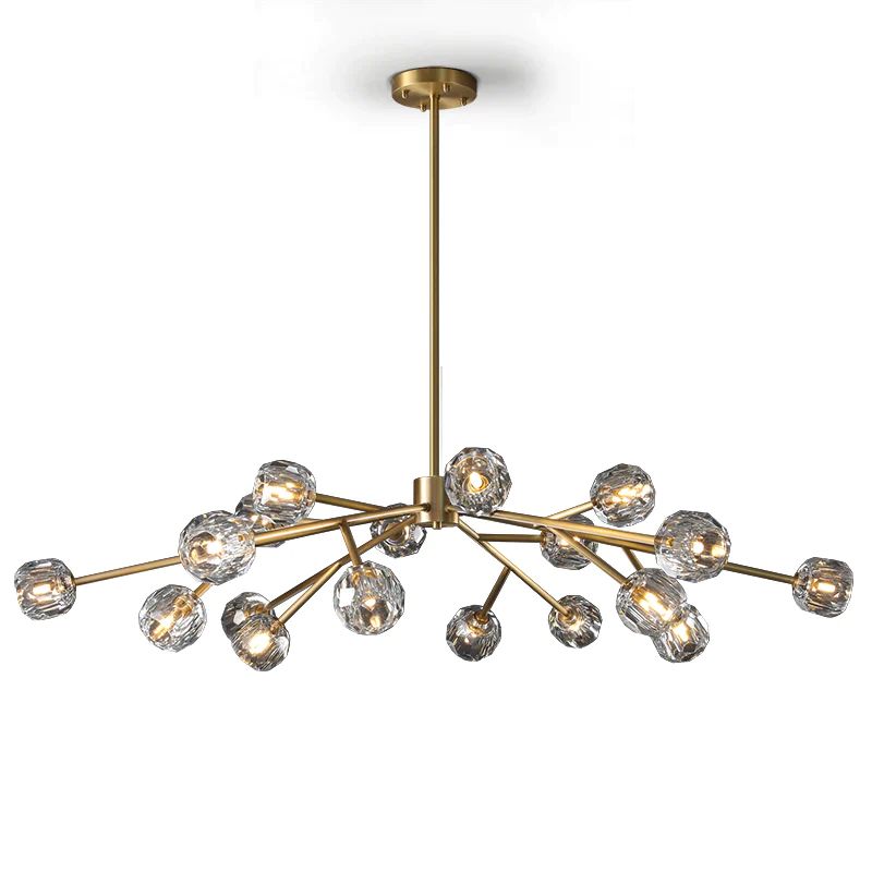 Kristina Glass Round Dining Room Chandelier 60"