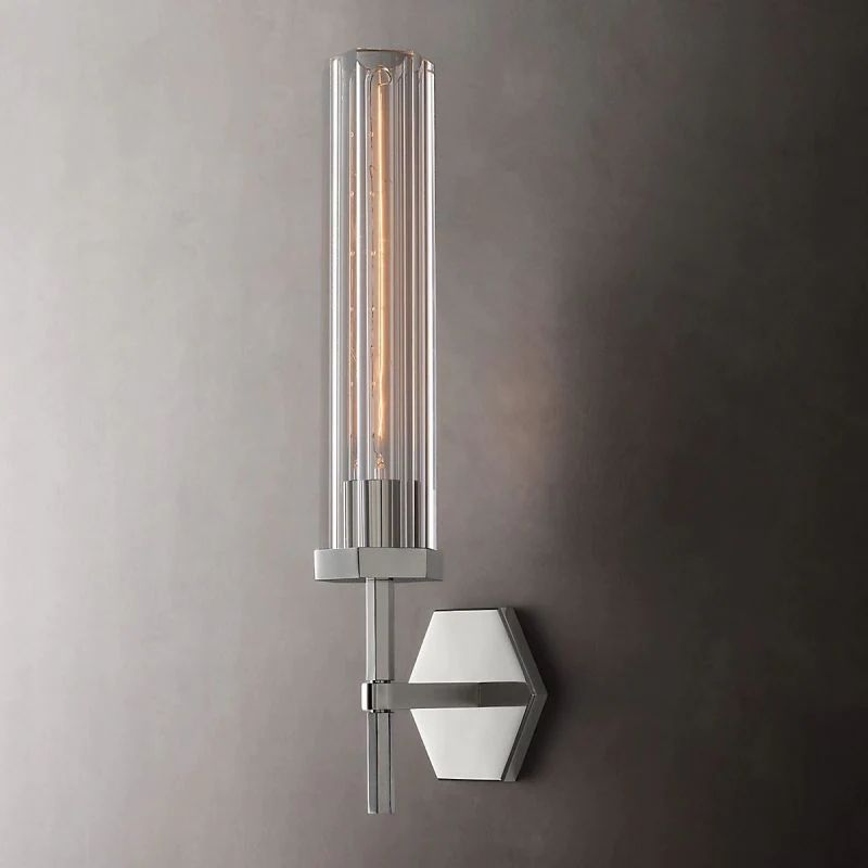 Lambet Hexagonal Grand Bathroom Wall Sconce