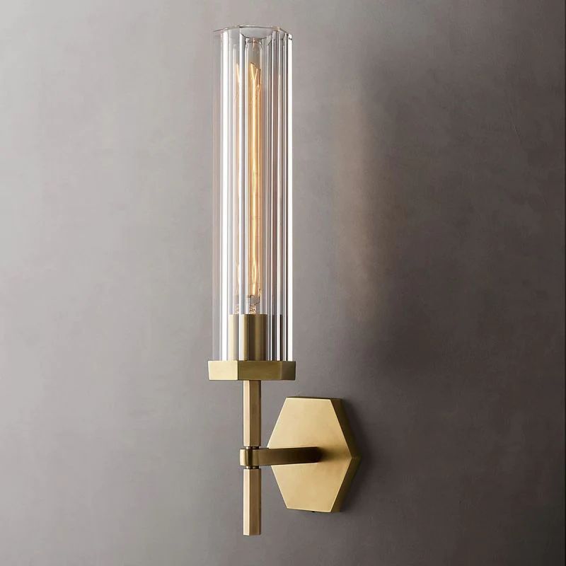Lambet Hexagonal Grand Bathroom Wall Sconce