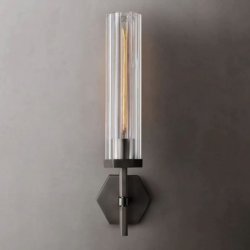 Lambet Hexagonal Grand Bathroom Wall Sconce