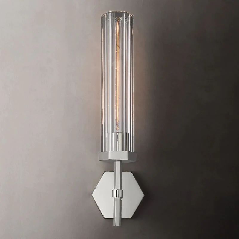 Lambet Hexagonal Grand Bathroom Wall Sconce