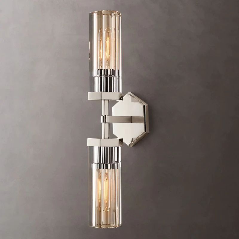 Lambet Hexagonal Linear Short Bedroom Wall Sconce