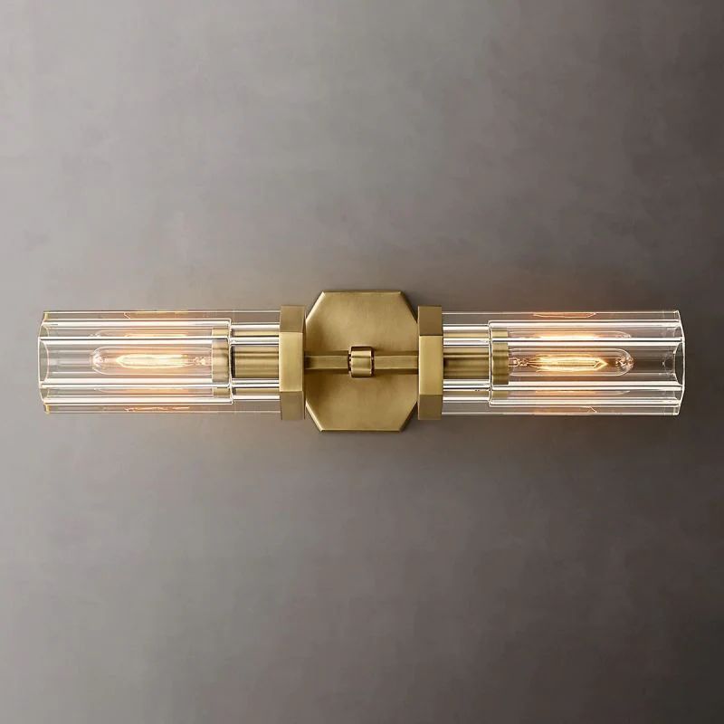 Lambet Hexagonal Linear Short Bedroom Wall Sconce