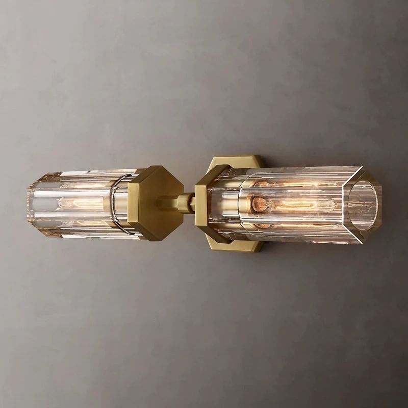 Lambet Hexagonal Linear Short Bedroom Wall Sconce