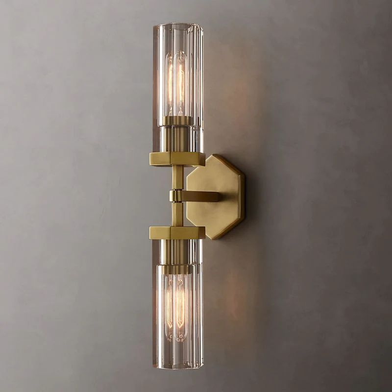 Lambet Hexagonal Linear Short Bedroom Wall Sconce