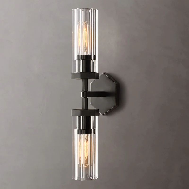 Lambet Hexagonal Linear Short Bedroom Wall Sconce