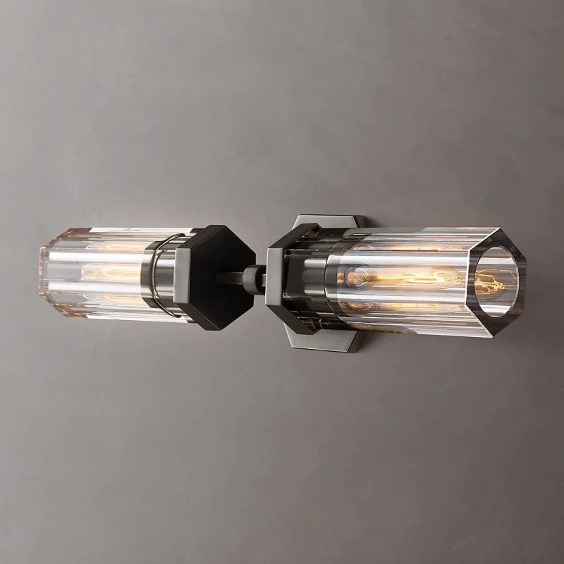Lambet Hexagonal Linear Short Bedroom Wall Sconce
