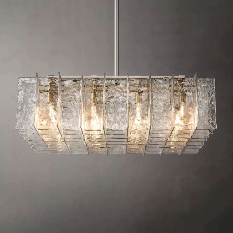 Lattica Square Chandelier 49" For Living Room