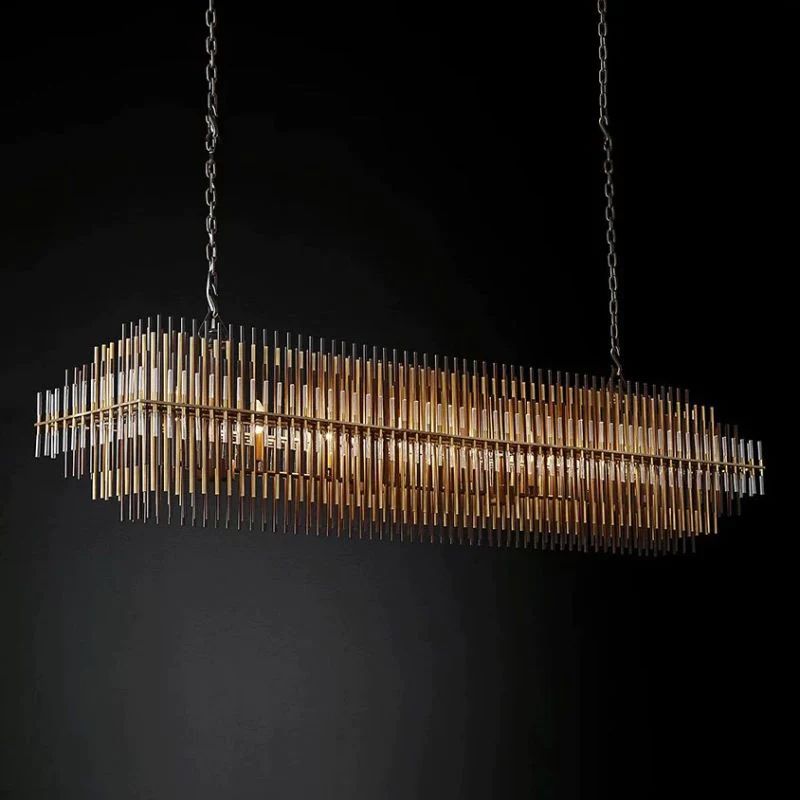 Lilian Rectangular Dining Room Chandelier 54"