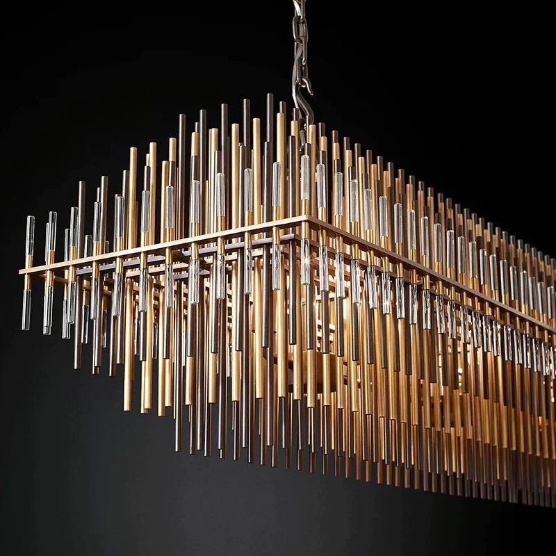 Lilian Rectangular Dining Room Chandelier 54"