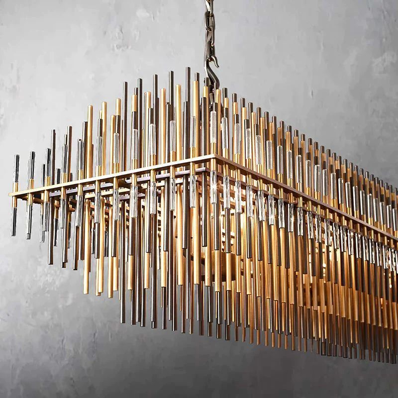 Lilian Rectangular Dining Room Chandelier 54"