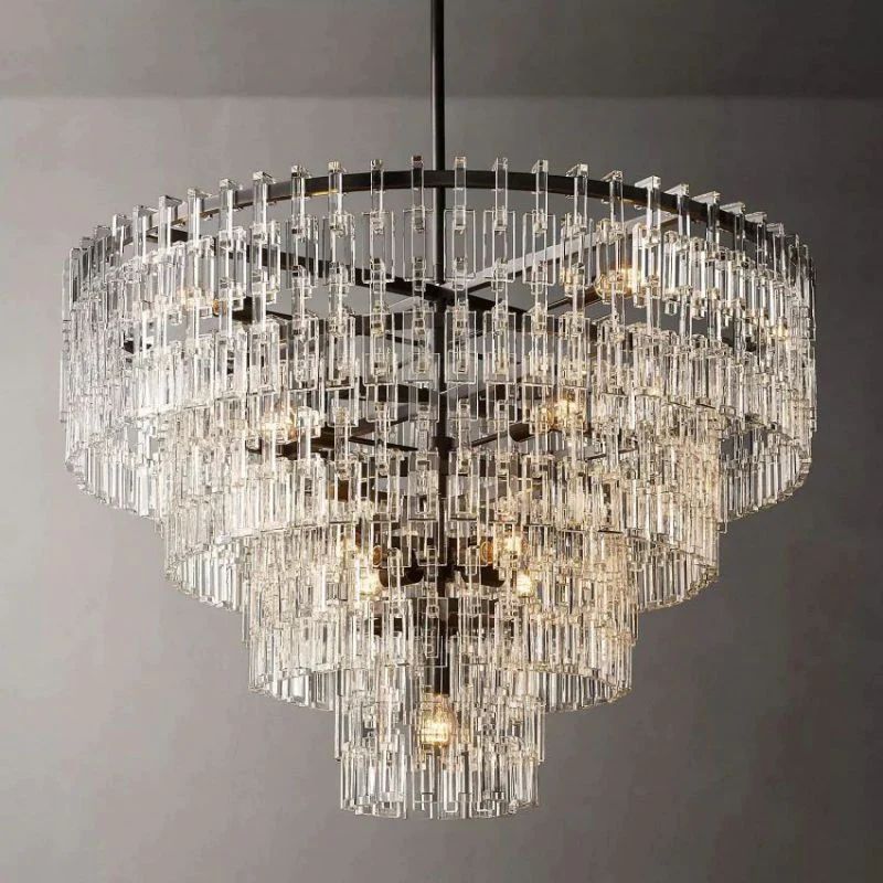 Marigna 4-Tier Round Dining Room Chandelier 48"