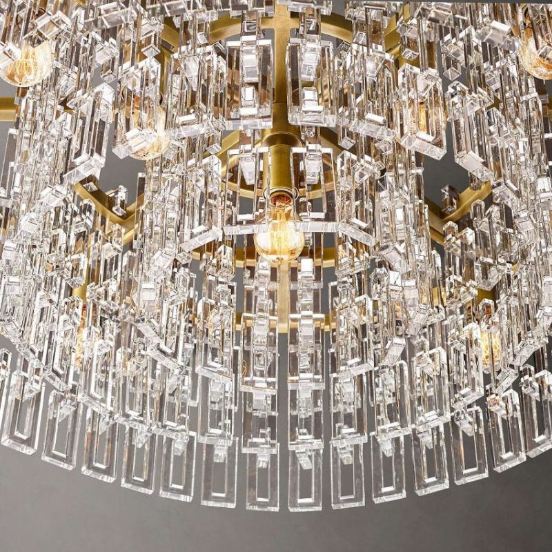 Marigna Round Chandelier 36" For Living Room