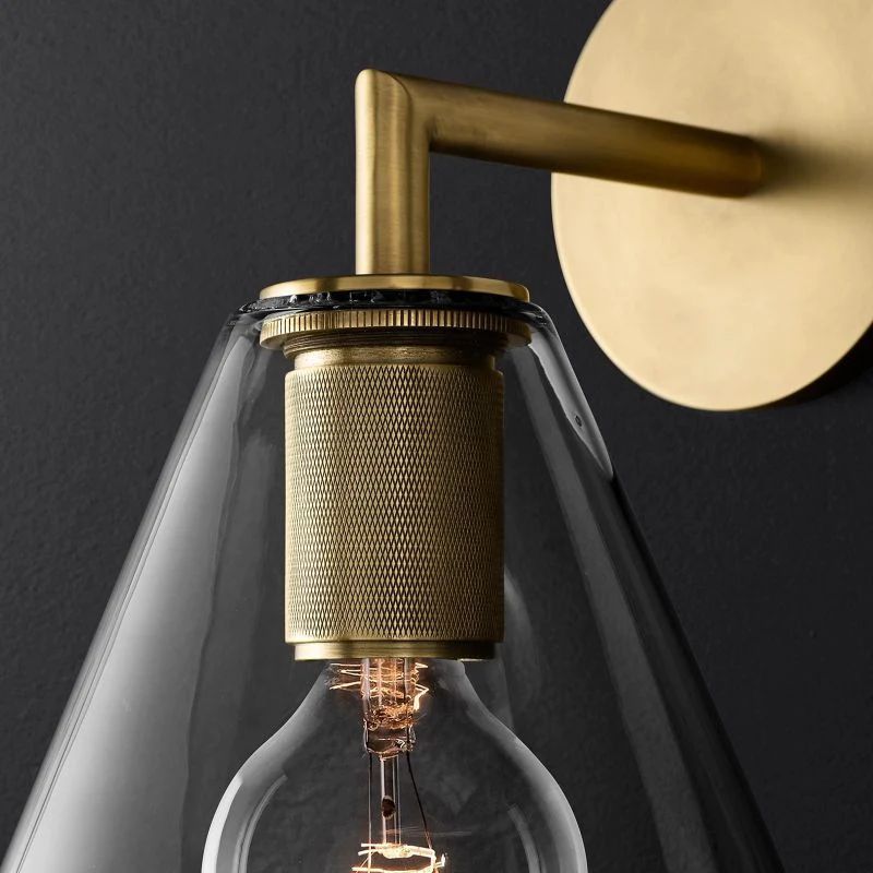 Mechanic Funnel Shade Bathroom Sconce