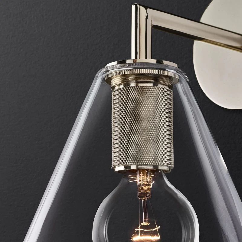 Mechanic Funnel Shade Bathroom Sconce