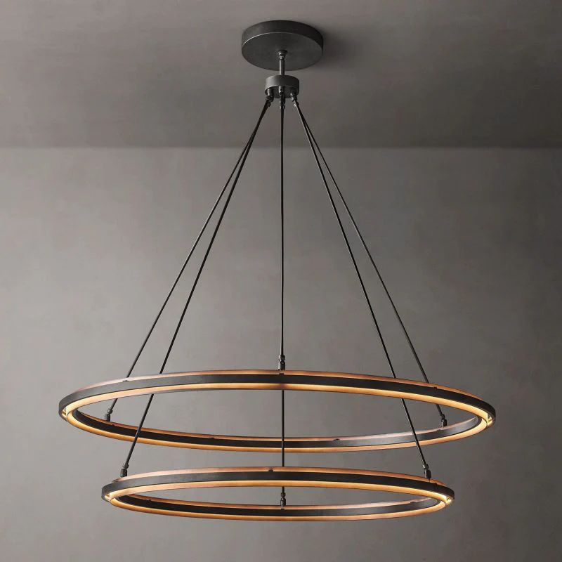 Peralte 2-Tier Round Living Room Chandelier 60"